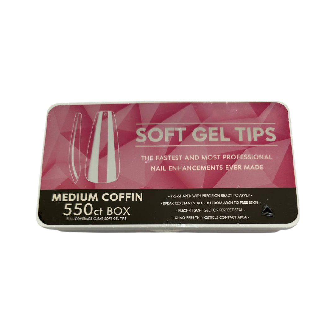 SOFT GEL NAIL TIPS 550 CT BOX