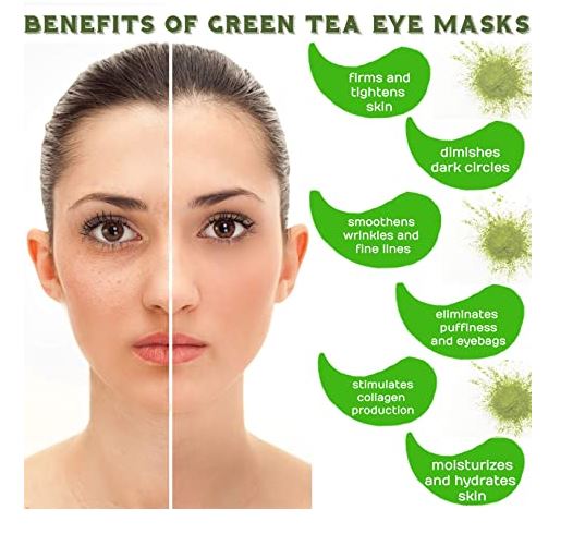 কাশি ™ চোখের প্যাচের নিচে সবুজ চা