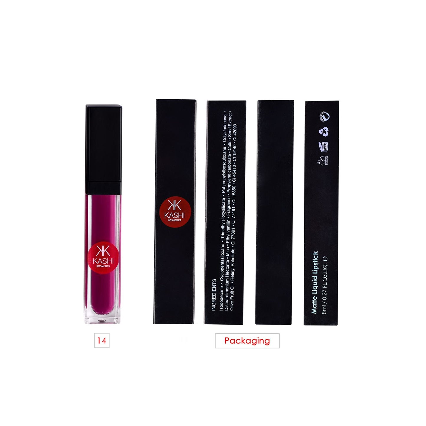Kashi™ Kosmetics Long Lasting 18 hour Waterproof matte lipstick