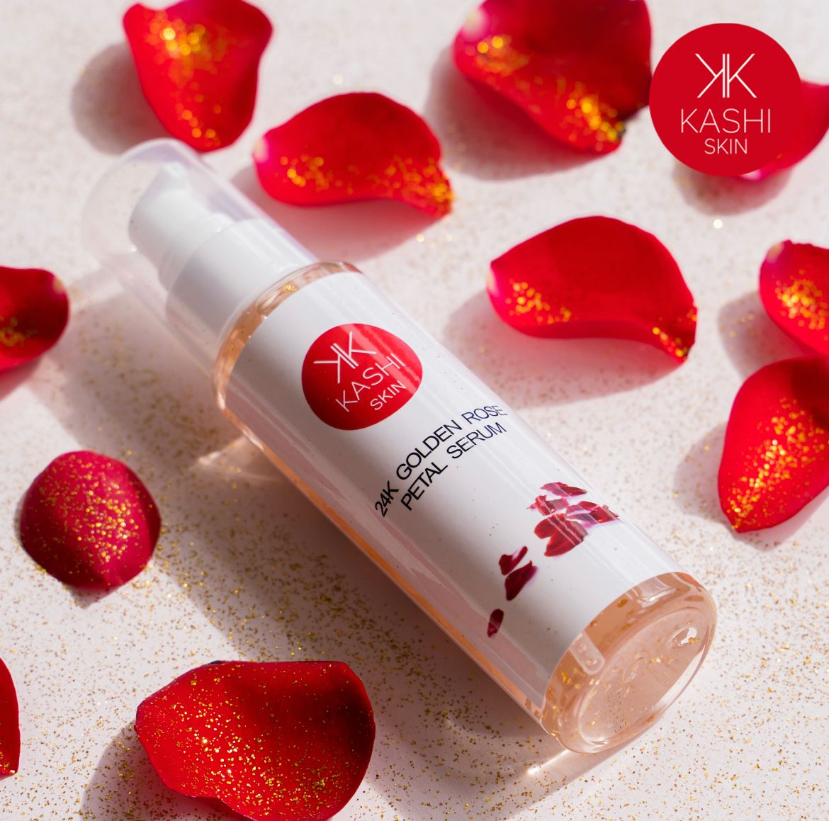 KASHI ™ BULGARIAN ROSE & GOLD FACIAL SERUM
