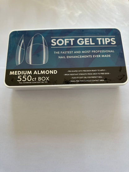 SOFT GEL NAIL TIPS 550 CT BOX