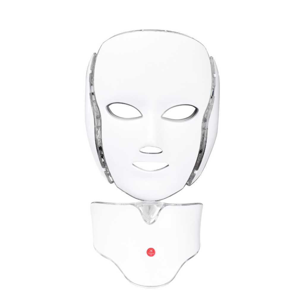 Led Face Mask, 7 Colors Led Light Photon Therapy Mask Beauty Proactive Whitening Skin Care Firming Skin Anti Aging Kit- FACE AND NECK