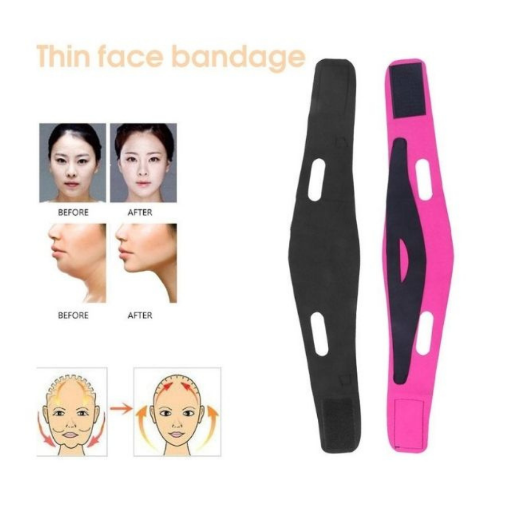 V Line Face Slimming Mask Chin Lifting Belt Sagging Skin Double Chin  Reducer Face Lift V Shaped Contour Tightening Strap Reusable Anti-Wrinkle  Chin Up Patch 