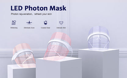 KASHI™ LED Face Mask Light Therapy, 3 Colors Light